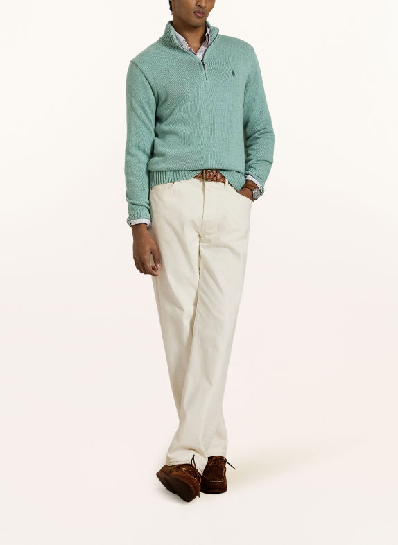 POLO RALPH LAUREN Pulover cu guler înalt MENTĂ