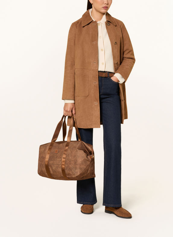 BRIC'S Sac de week-end X-BAG MARRON / OR