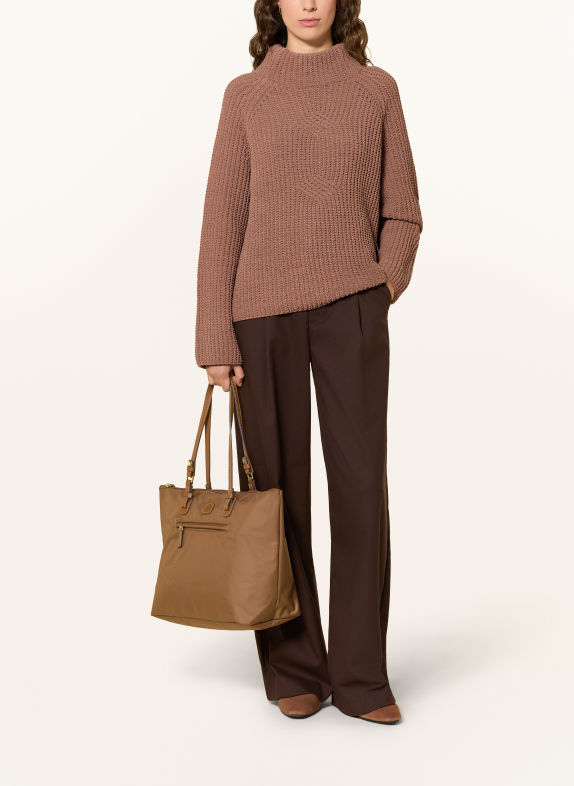 BRIC'S Shoppers X-COLLECTION met Pouch BRUIN / GOUD