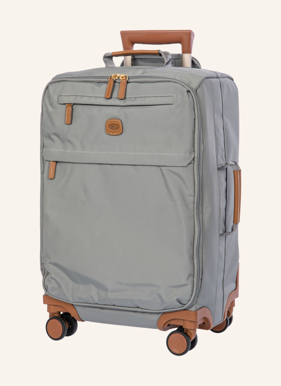 BRIC'S Valise cabine X-TRAVEL GRIS / COGNAC