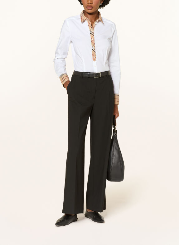 seidensticker Shirt blouse WHITE / CAMEL / DARK RED
