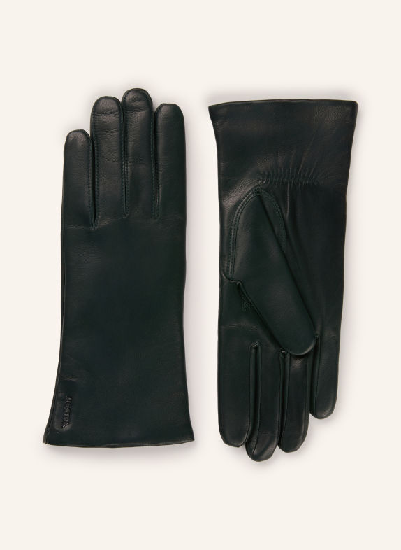HESTRA Lederhandschuhe ELISABETH DUNKELGRÜN