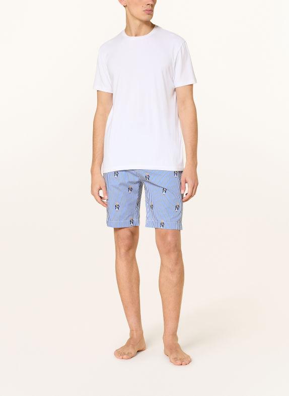 POLO RALPH LAUREN Lounge-Shorts WEISS / BLAU