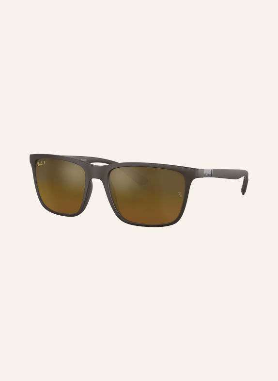Ray-Ban Okulary przeciwsłoneczne RB4385 MATOWY BRĄZ / LUSTRZANY BRĄZ