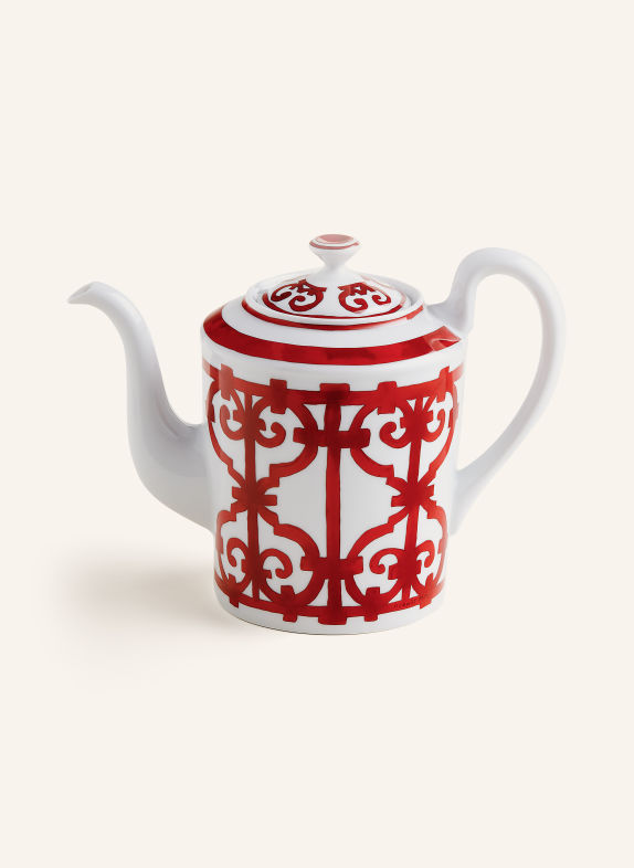 LA TABLE HERMÈS Čajová konvice BALCON DU GUADALQUIVIR BÍLÁ / ČERVENÁ