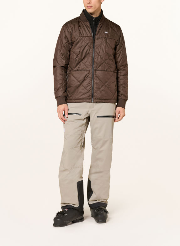 THE NORTH FACE Skijacke FOURBARREL TRICLIMATE GRAU / DUNKELBRAUN