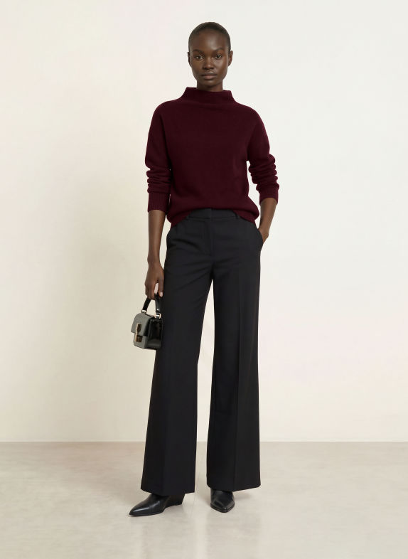 VINCE Cashmere-Pullover DUNKELLILA