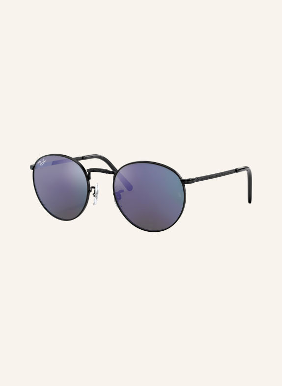 Ray-Ban Zonnebril RB3637 NEW ROUND ZWART/GROEN GESPEGELD