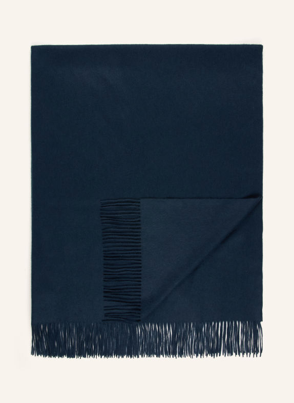 zoeppritz Plaid en cachemire SINCE 1828 BLEU FONCÉ