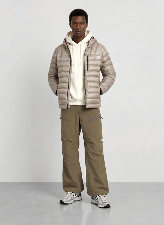 THE NORTH FACE SUMMIT BREITHORN Down Jacket TAUPE / WHITE / BLACK