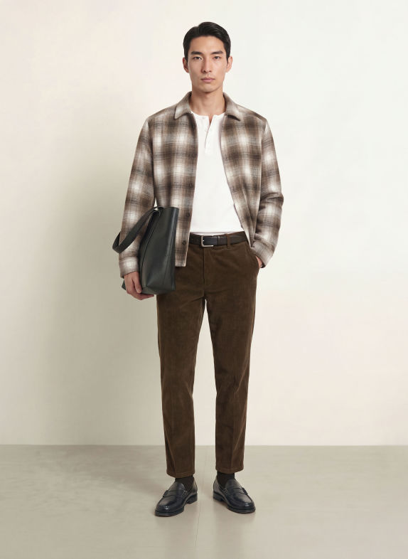 DRYKORN Cordchino AJEND Slim Fit MÖRKBRUN