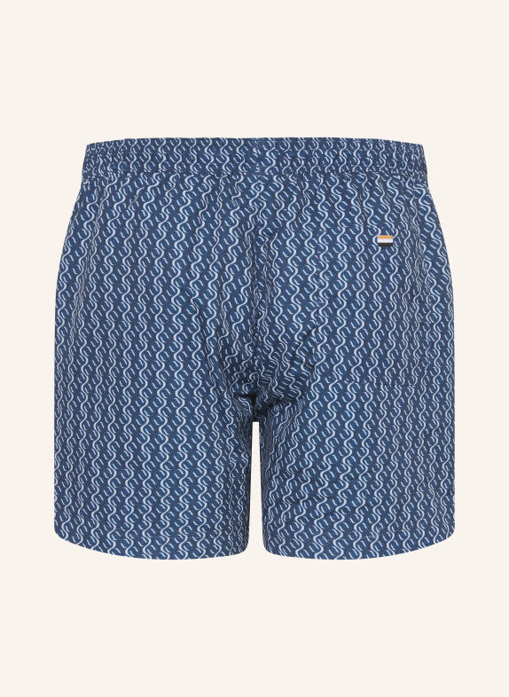 BOSS VIBE swim shorts DARK BLUE / BLUE GRAY