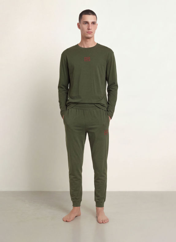 HUGO Schlafhose LAZE KHAKI