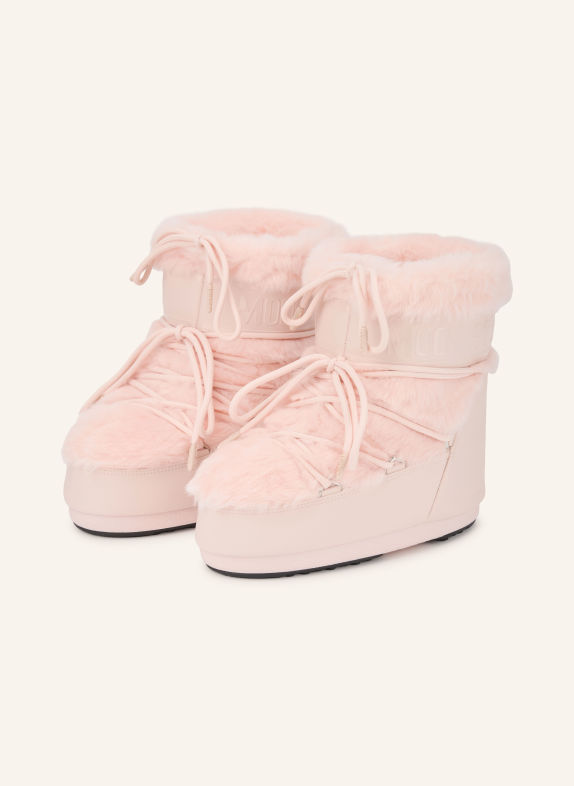MOON BOOT Moon boots ICON LOW FAUX FUR ROSE