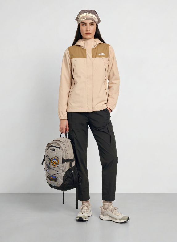 THE NORTH FACE Jachetă impermeabilă ANTORA BEJ / MARO