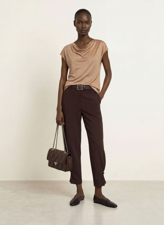 Stefan Brandt Silk shirt CAMEL