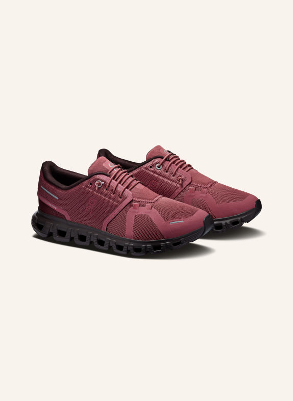 On Sneaker CLOUD 6 DONKERROOD