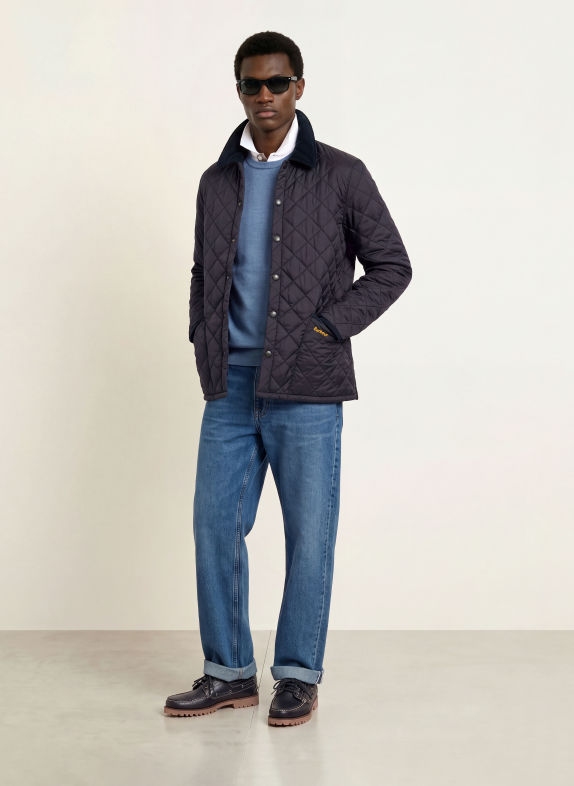 Barbour Steppjacke HERITAGE LIDDESDALE DUNKELBLAU