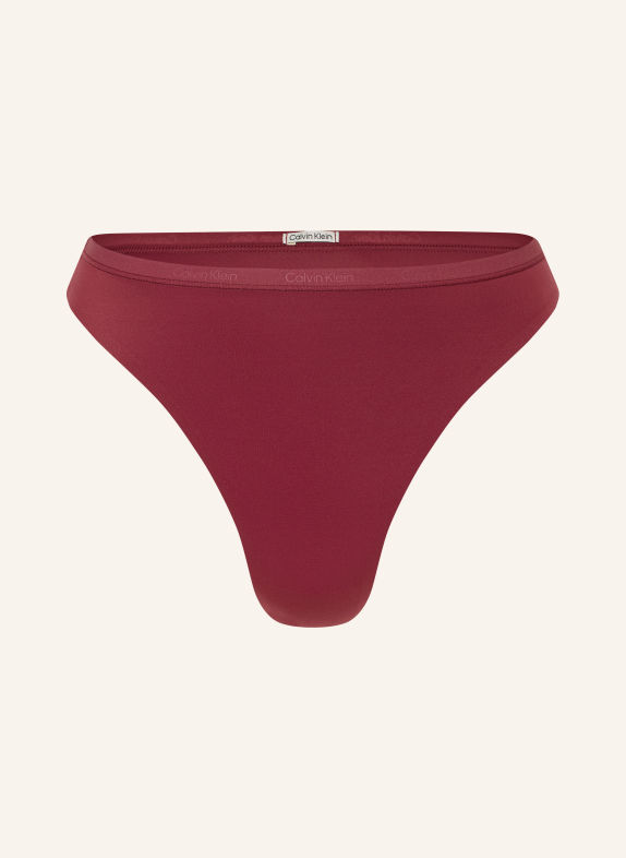 Calvin Klein String PERFECTLY FIT DUNKELROT