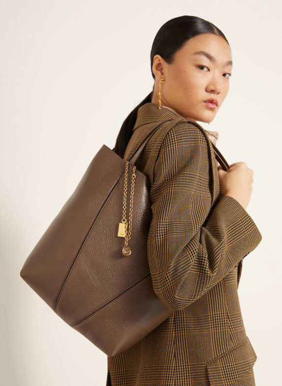 Chloé Shopper SPIN 20U Smoked Brown