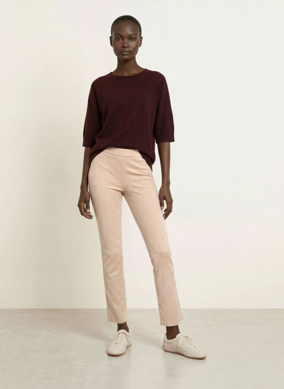 Juvia BLANCA sweater with 3/4 sleeves DARK BROWN