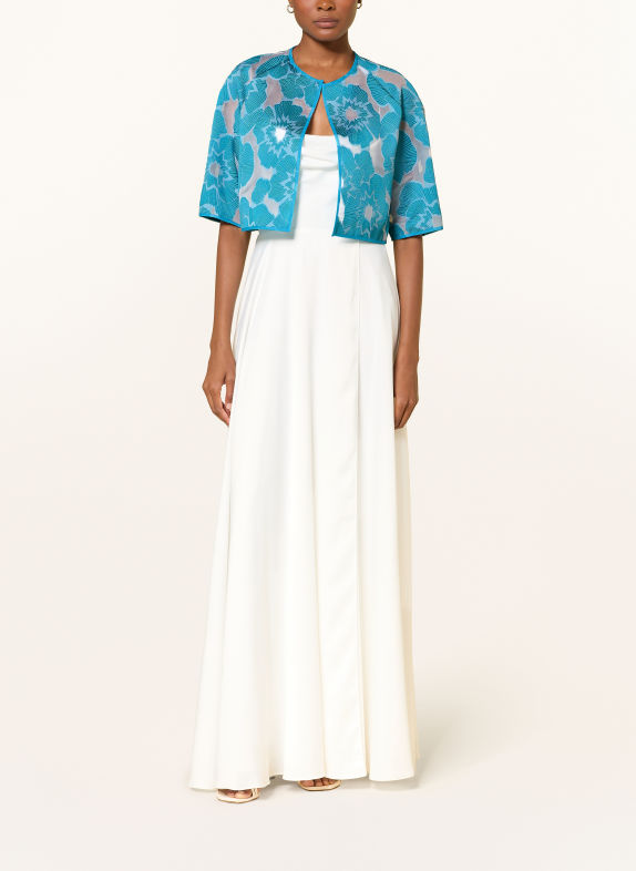 TALBOT RUNHOF Jacquard Bolero TURQUOISE / WHITE