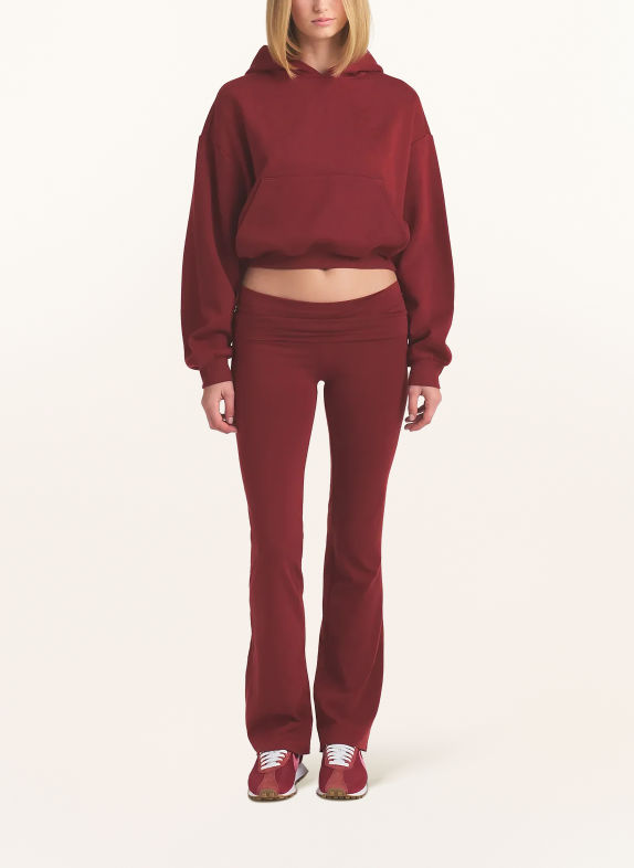 SKIMS Spodnie rekreacyjne COTTON JERSEY MERLOT