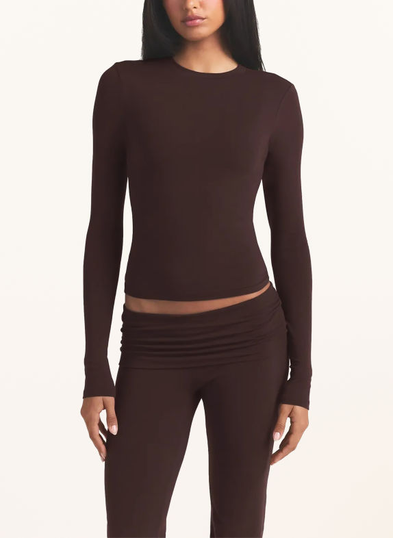 SKIMS Loungeshirt COTTON JERSEY ESPRESSO