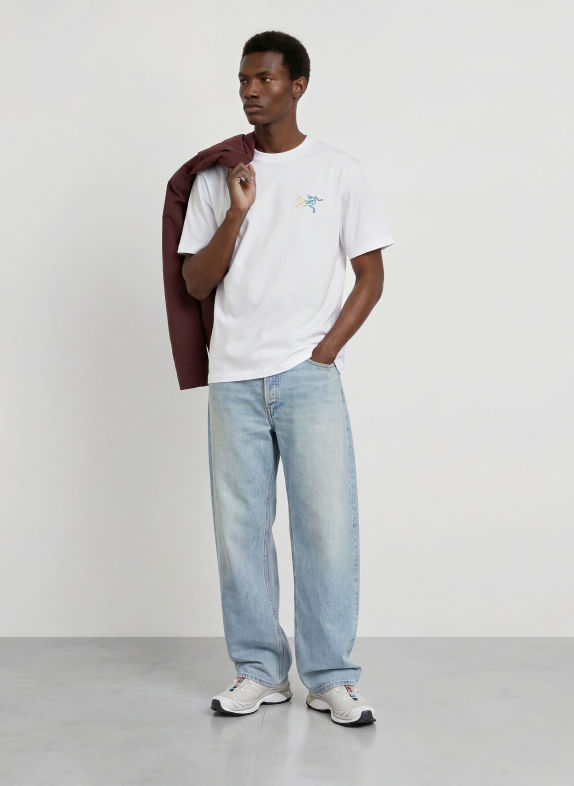 ARC'TERYX T-shirt KRAGG WIT / NEONGROEN / BLAUW