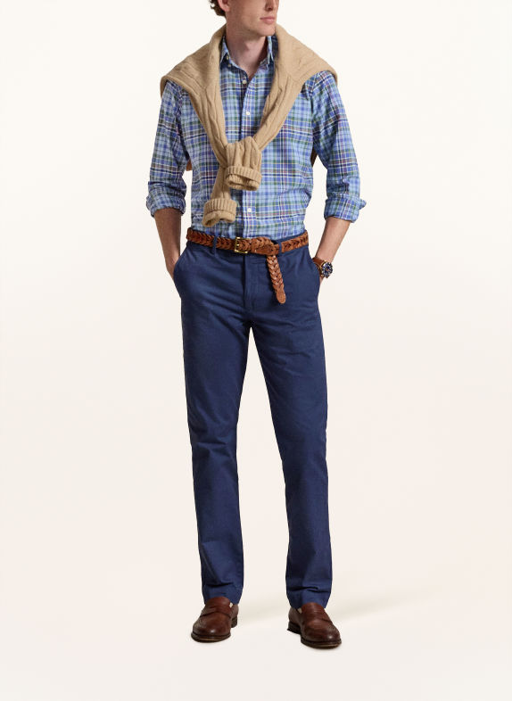 POLO RALPH LAUREN Oxford overhemd Classic Fit BLAUW / GROEN / LICHTBLAUW