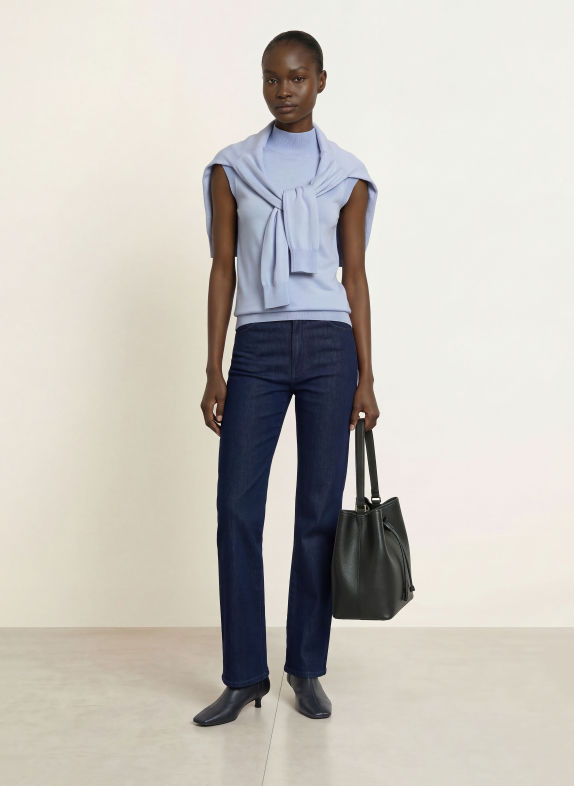 BOSS Knit top FIPINI LIGHT BLUE