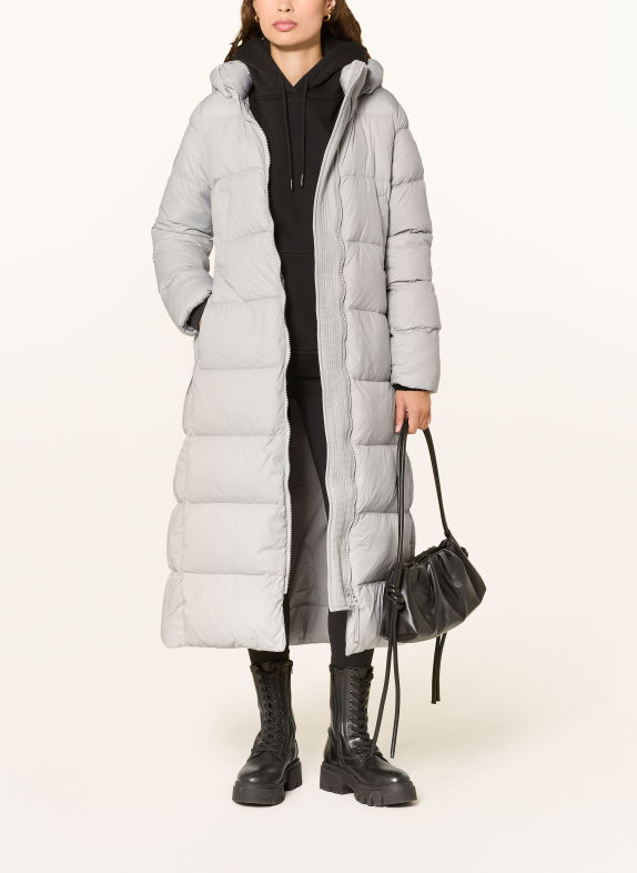 CANADA GOOSE MYSTIQUE down coats with detachable hood LIGHT GRAY