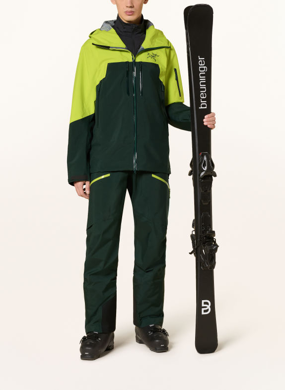 ARC'TERYX Veste de ski hardshell RUSH JAUNE / GROEN