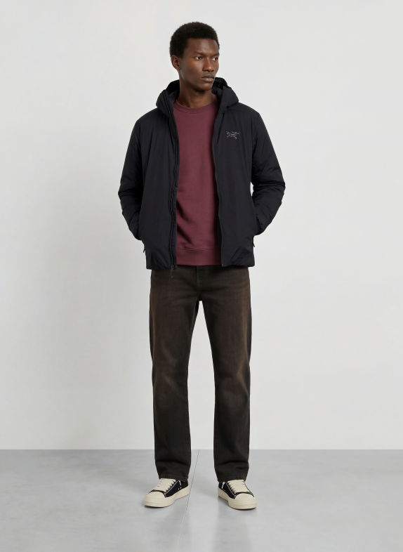 ARC'TERYX Funktionsjacke ATOM HOODY SCHWARZ