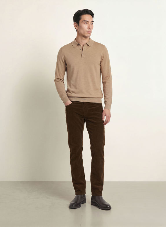 BALDESSARINI Cordbyxor Regular Fit MÖRKBRUN