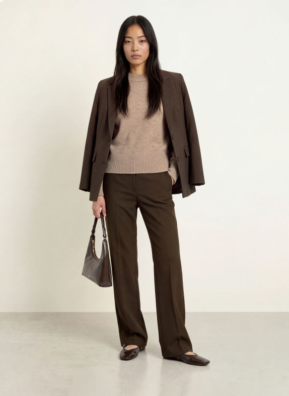 SELECTED Sweater with cashmere BEIGE