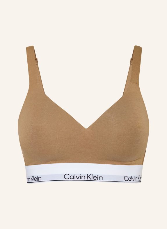 Calvin Klein Bustier ICON HELLBRAUN / WEISS
