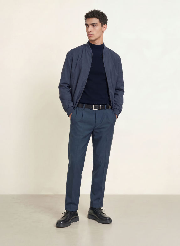 Calvin Klein Merino wool sweater DARK BLUE