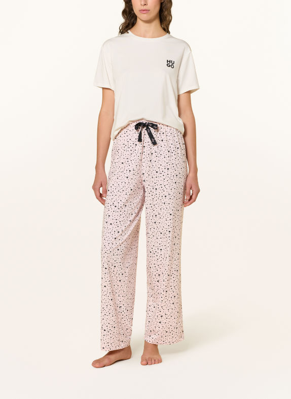 HUGO Slaapbroek CASUAL ROSE CLAIR / ZWART