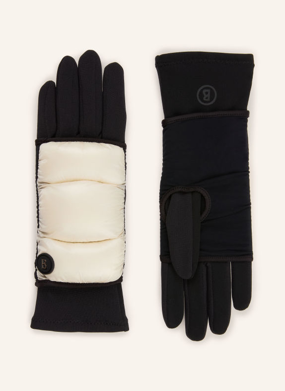 BOGNER 2-in-1-Handschuhe TOUCH mit Touchscreen-Funktion BEIGE / SCHWARZ