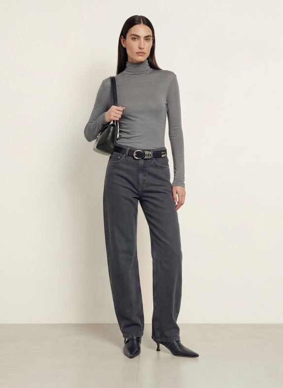 DRYKORN Rollkragenshirt ZERAFNE GRAU