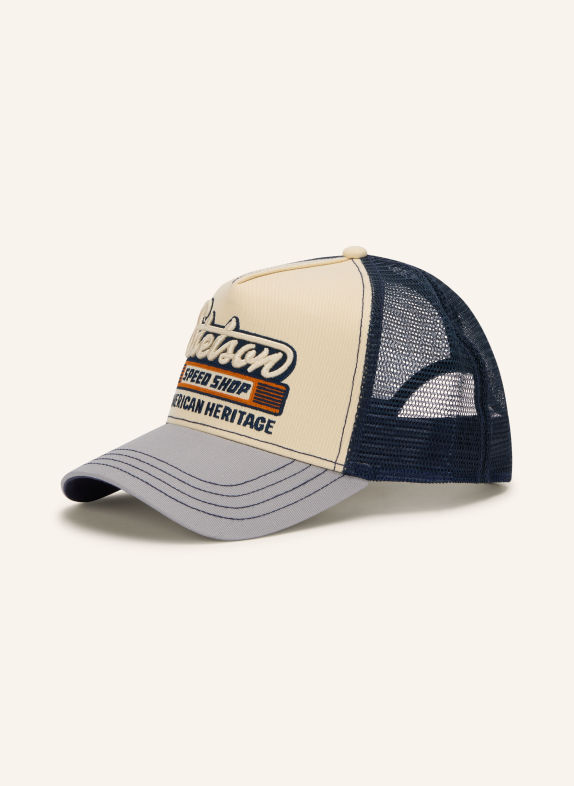 STETSON Cap GRAY / ECRU / DARK BLUE