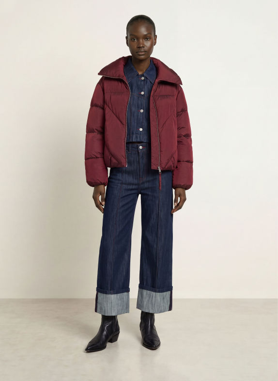 BOSS Steppjacke PADILENA DUNKELROT