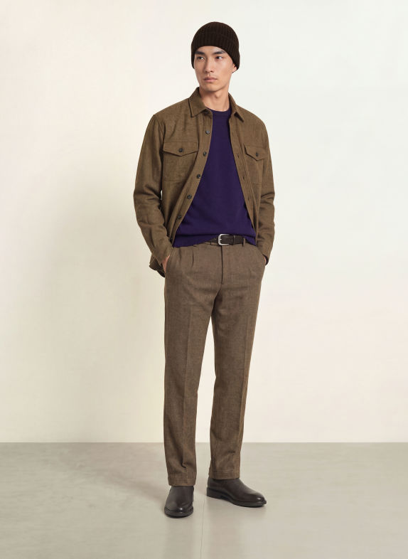 CHAS Cashmere-Pullover DUNKELLILA