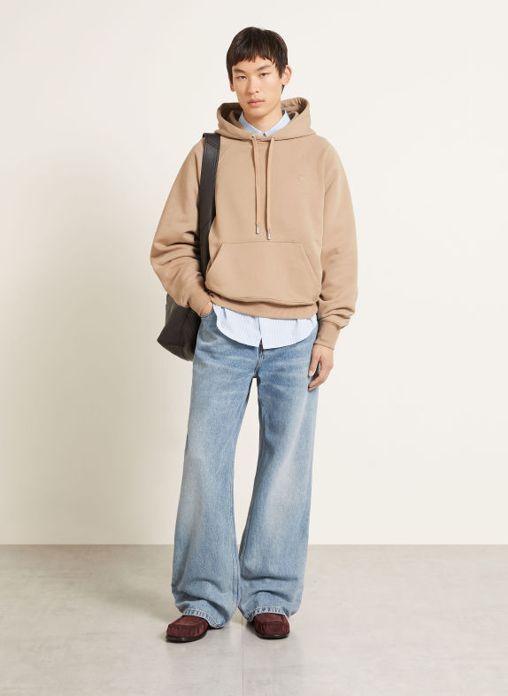 AMI PARIS Hoodie BEIGE