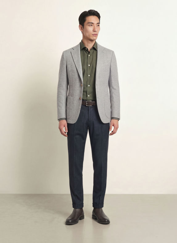 ETON Shirt slim fit DARK GREEN