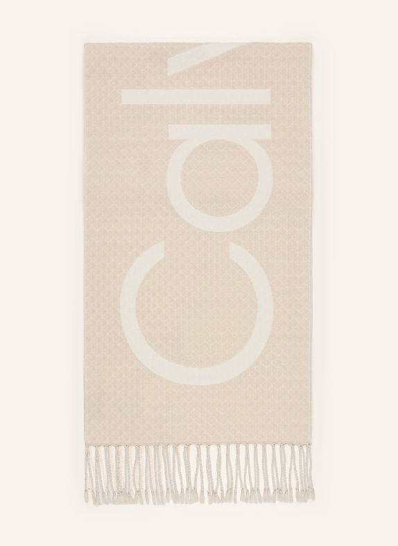 Calvin Klein Schal HELLBRAUN / CREME