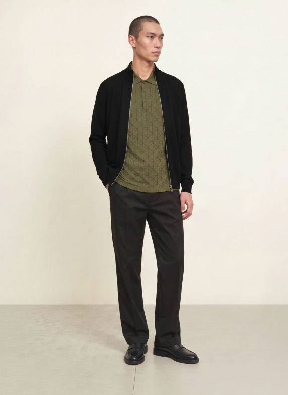 Calvin Klein jersey polo shirt OLIVE