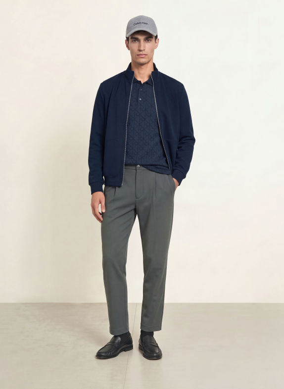 Calvin Klein jersey polo shirt DARK BLUE