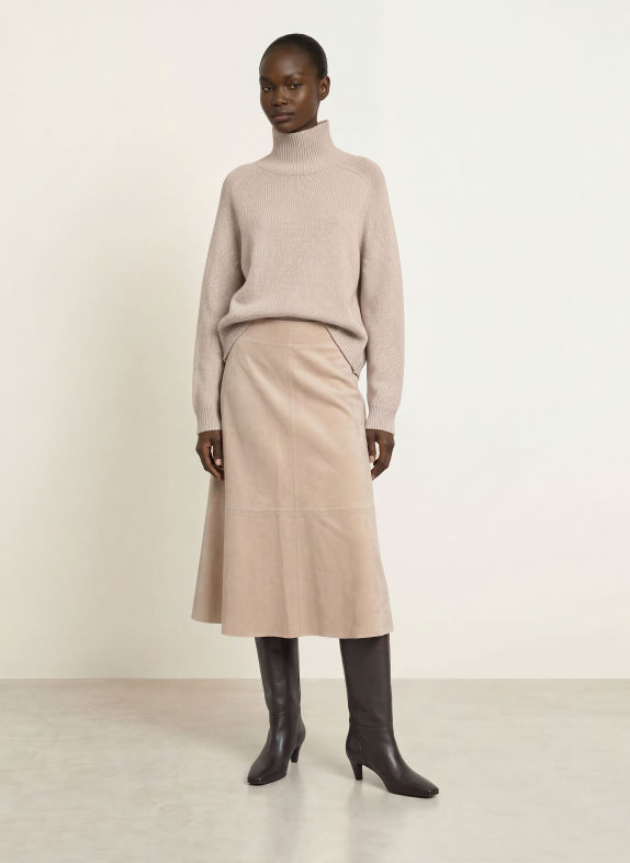 Juvia Rollkragenpullover RIKE HELLBRAUN